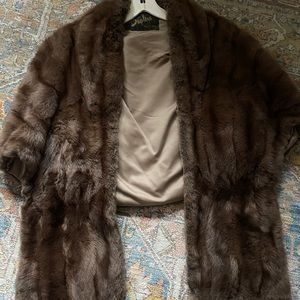 Vintage fur shawl
